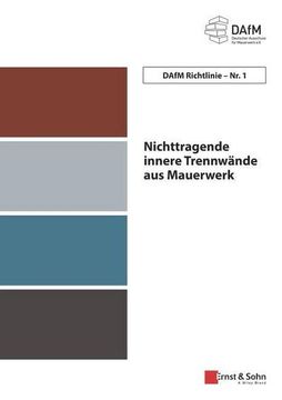 portada Deutscher Ausschuss für Mauerwerk E. V. (Dafm) Richtlinie nr. 1 (en Alemán)