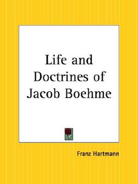 portada life and doctrines of jacob boehme