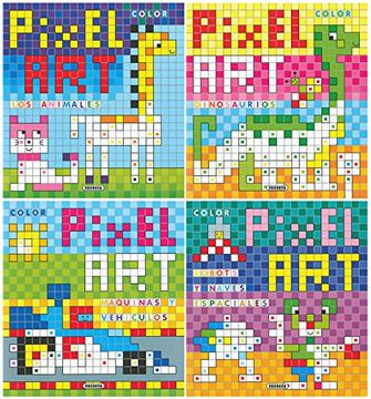 portada Pixel art color (4 títulos)