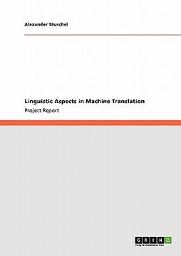 portada linguistic aspects in machine translation (en Inglés)