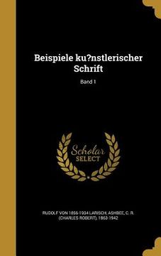 portada Beispiele ku?nstlerischer Schrift; Band 1 (in German)