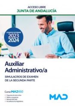 portada Auxiliar Administrativo/A (Acceso Libre). Junta de Andalucia