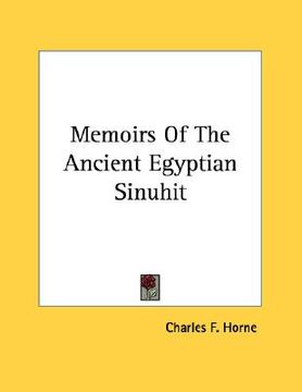 portada memoirs of the ancient egyptian sinuhit (en Inglés)