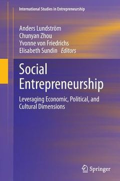 portada Social Entrepreneurship: Leveraging Economic, Political, and Cultural Dimensions (in English)