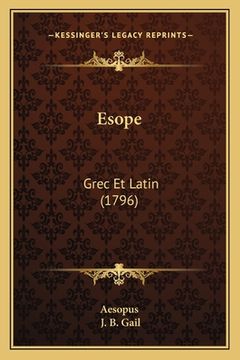 portada Esope: Grec Et Latin (1796) (in French)