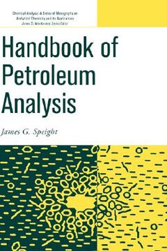 portada handbook of petroleum analysis (in English)