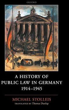 portada A History of Public law in Germany 1914-1945 (in English)