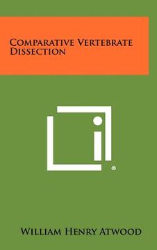 portada comparative vertebrate dissection (en Inglés)