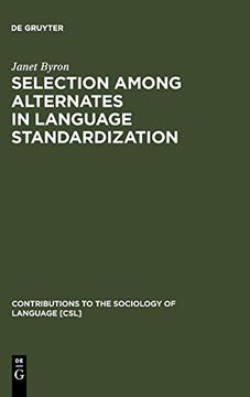 portada Selection Among Alternates in Language Standardization (en Inglés)