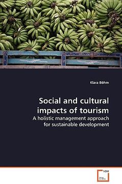 portada social and cultural impacts of tourism (in English)