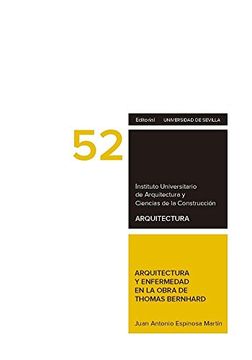 portada Arquitectura y Enfermedad en la Obra de Thomas Bernhard (in Spanish)