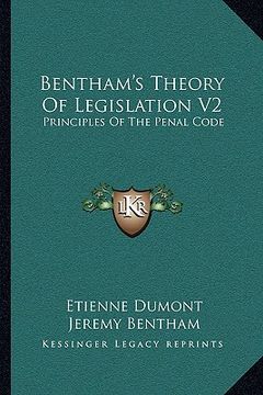 portada bentham's theory of legislation v2: principles of the penal code