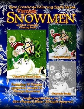 portada New Creations Coloring Book Series: Vintage Snowmen (en Inglés)
