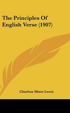 portada the principles of english verse (1907) (in English)