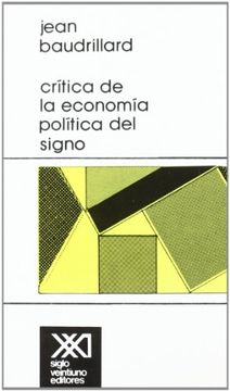 portada Critica de la Economia Politica del Signo