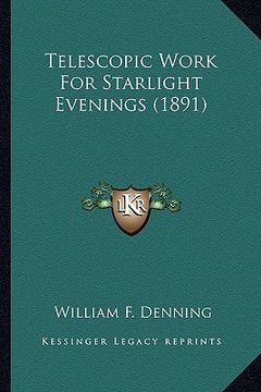 portada telescopic work for starlight evenings (1891) (in English)
