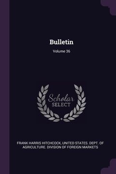 portada Bulletin; Volume 36 (in English)