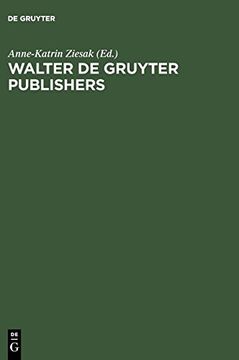 portada Walter de Gruyter Publishers (in German)