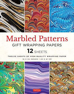 portada Marbled Patterns Gift Wrapping Paper - 12 Sheets: 18 x 24 Inch (45 x 61 cm) High-Quality Wrapping Paper (en Inglés)