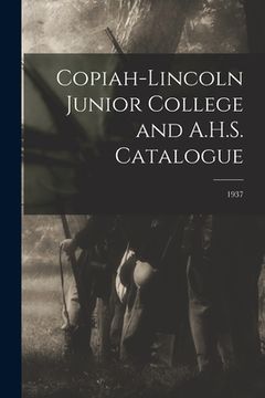 portada Copiah-Lincoln Junior College and A.H.S. Catalogue; 1937 (in English)