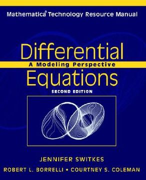 portada differential equations, mathematica technology resource manual: a modeling perspective (en Inglés)