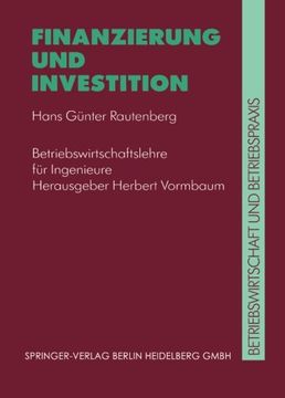 portada Finanzierung und Investition (VDI-Buch) (German Edition)
