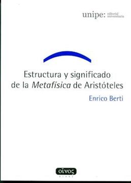 portada Estructura y Significado de la Metafisica de Aristoteles