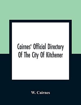 portada Cairnes'Official Directory of the City of Kitchener 