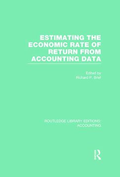 portada Estimating the Economic Rate of Return From Accounting Data (Rle Accounting) (en Inglés)