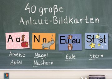portada 40 Grosse Anlaut-Bildkarten für Kita und Grundschule (en Alemán)