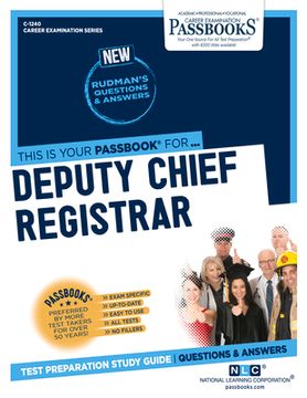 portada Deputy Chief Registrar (C-1240): Passbooks Study Guide Volume 1240