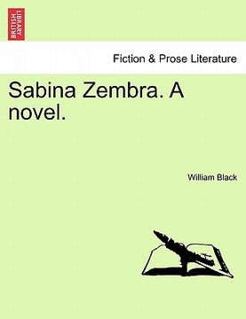 portada sabina zembra. a novel. (in English)
