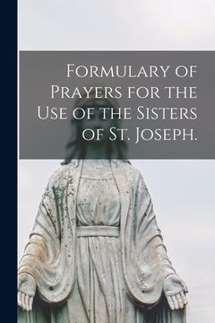 portada Formulary of Prayers for the Use of the Sisters of St. Joseph.