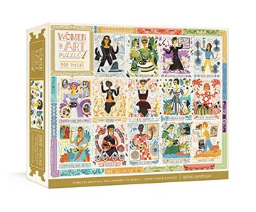 portada Women in art Puzzle: Fearless Creatives who Inspired the World 500-Piece Jigsaw Puzzle and Poster: Jigsaw Puzzles for Adults and Jigsaw Puzzles for Kids (en Inglés)