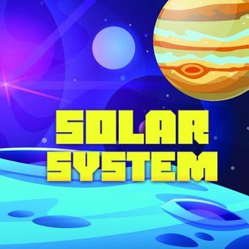 portada Solar System: Space book for children from 6 to 10 years old with elements of coloring. (in English)