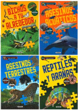portada Animales Increíbles con Pegatinas (4 Títulos) (in Spanish)