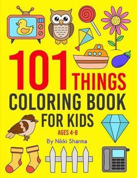 portada 101 Things: Coloring Book for Kids ages 4-8 (in English)