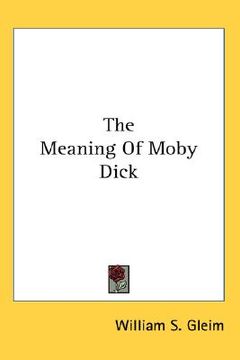 portada the meaning of moby dick (en Inglés)