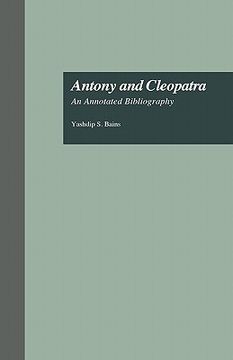 portada antony and cleopatra: an annotated bibliography