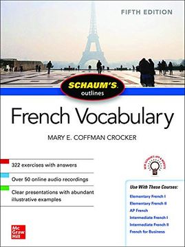 portada Schaum'S Outline of French Vocabulary, Fifth Edition (Schaums'Humanities soc Scienc) (in English)