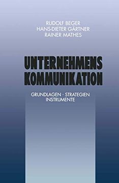 portada Unternehmenskommunikation: Grundlagen - Strategien Instrumente (in German)
