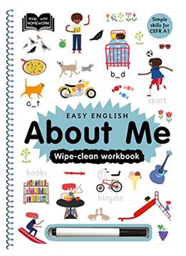portada Easy English About me Ingles: Wipe-Clean Workbook (English Educational Books) (en Inglés)