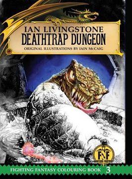 portada Deathtrap Dungeon Colouring Book (en Inglés)