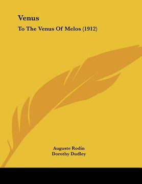 portada venus: to the venus of melos (1912) (in English)