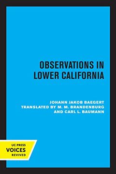 portada Observations in Lower California (en Inglés)