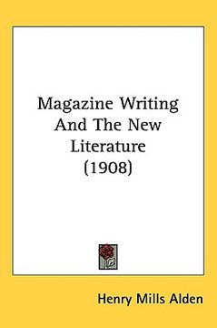 portada magazine writing and the new literature (1908) (in English)
