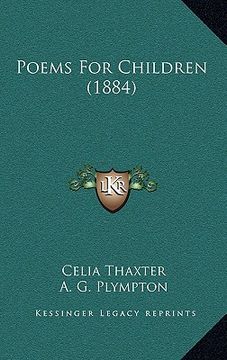 portada poems for children (1884) (en Inglés)