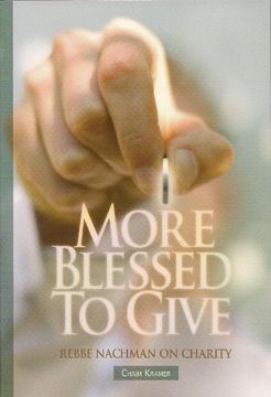 portada More Blessed to Give - Rebbe Nachman on Charity 