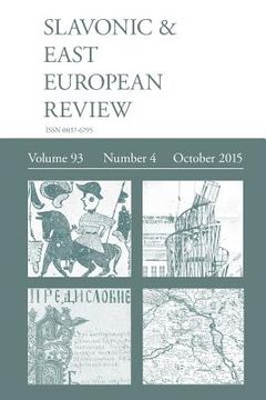 portada Slavonic & East European Review (93: 4) October 2015 (in English)