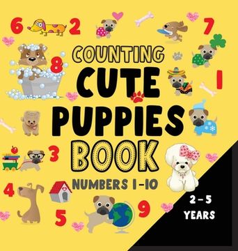 portada Counting puppies book numbers 1-10 (en Inglés)